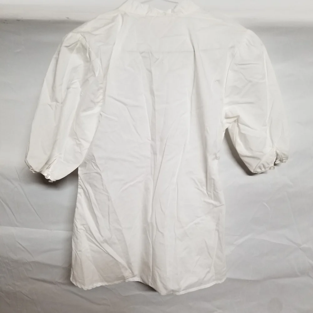 No Boundaries White Ruffle Blouse - Picture 2 of 3